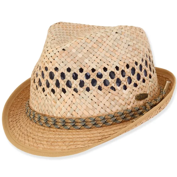 Daniel | Men&#x27;s Rush Straw Fedora Hat | HTT1174