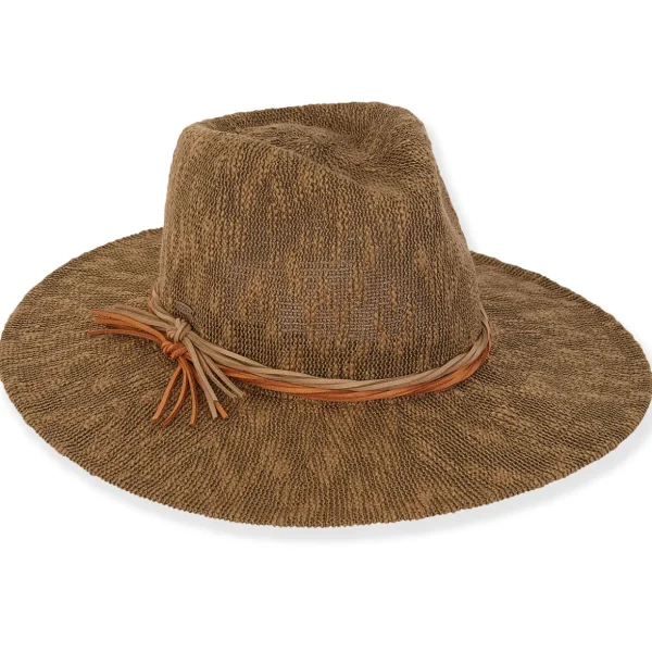 Froid | Women&#x27;s Poly Fabric Safari Two Tone Faux Suede Trim | AD1544