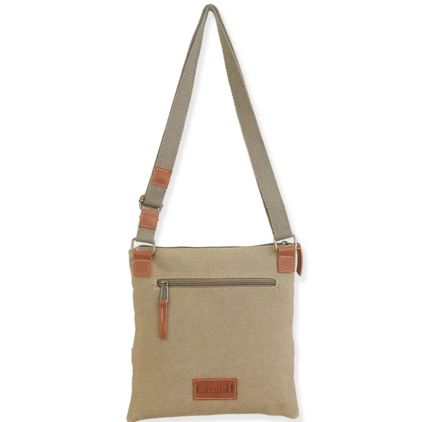 Stonewashed Crossbody Genuine Leather Trim | SNS6324