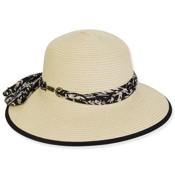 Women's Ecru, Paperbraid Bucket, Brim 3.5" | Sun N Sand | HH3224 A